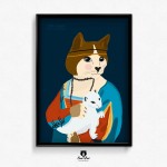 Plakat Lady Cat - 50x70cm (B2)
