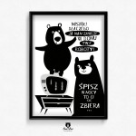 Plakat Śpisz w nocy - 30x40cm (A3)